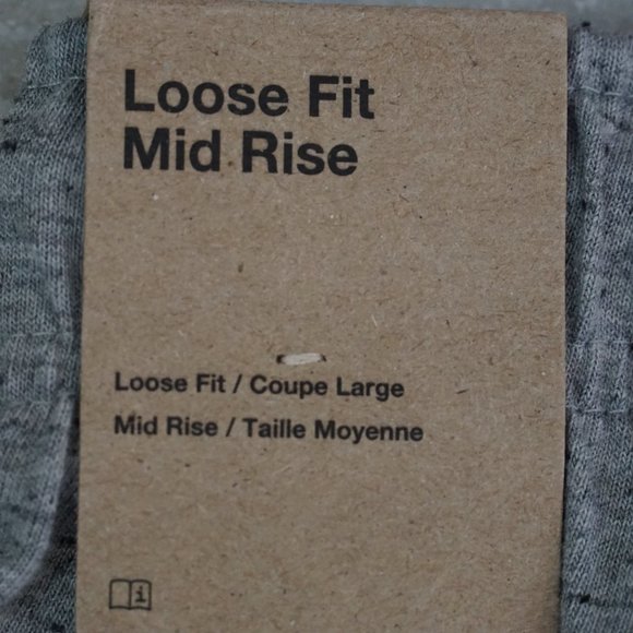 NEW Nike Sweatpants Woman's Large White Heathered Loose Fit Mid Rise Joggers - Picture 5 of 6